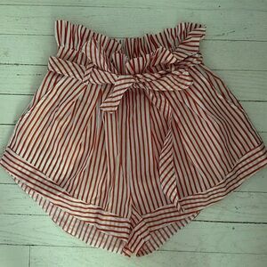 for love & lemons high rose elastic waist shorts. size s.